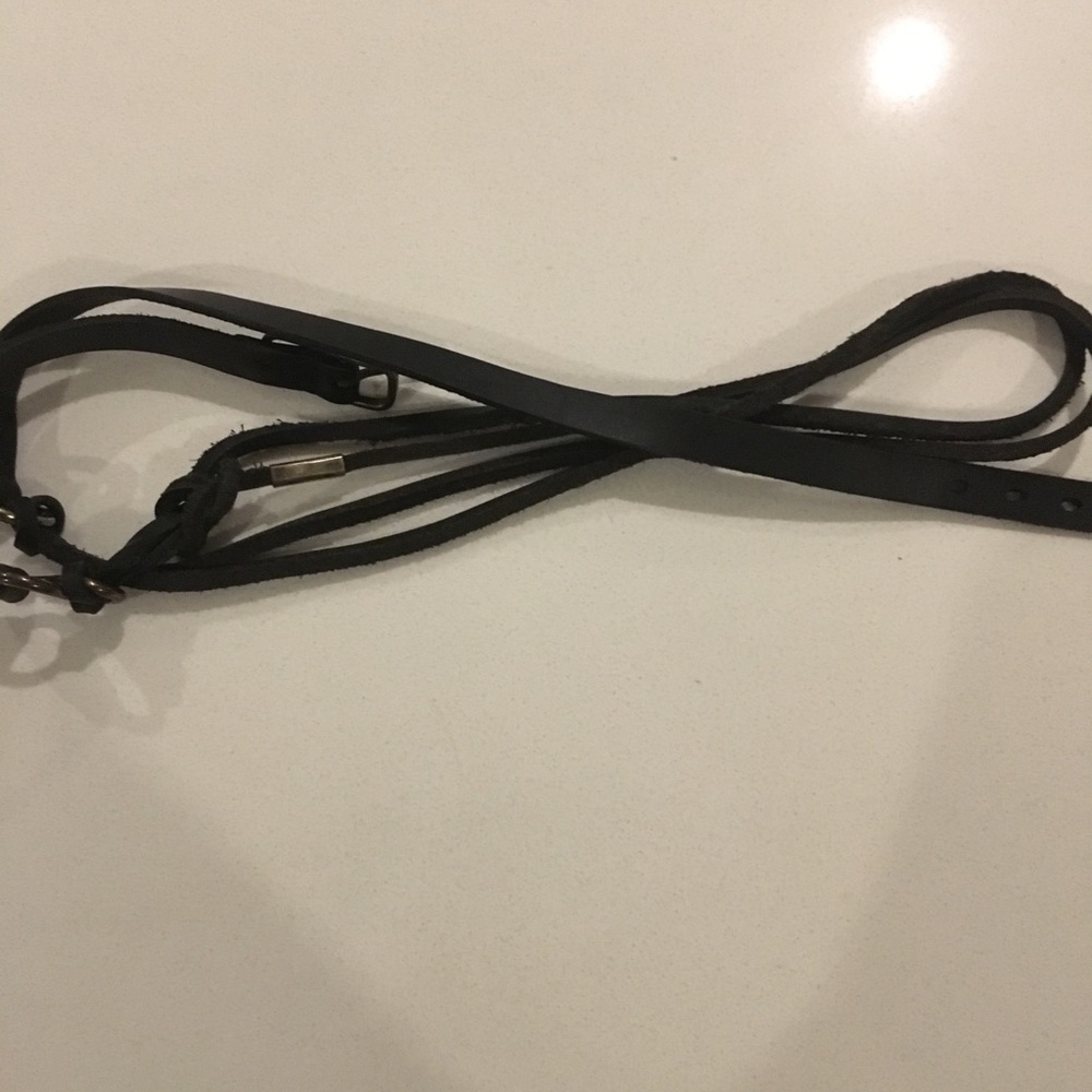 Men black wrist bracelet(wrap around)
